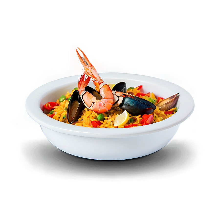 Mixed Paella With Shellfish Png 93 PNG Image