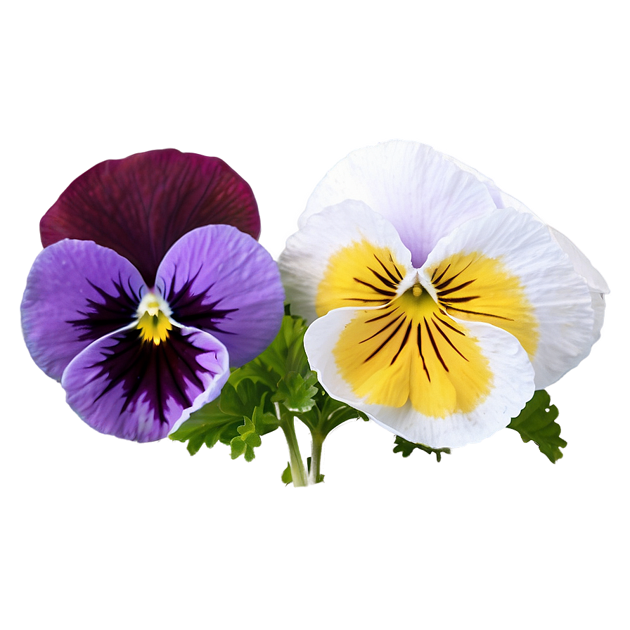 Mixed Pansies Png 15 PNG Image