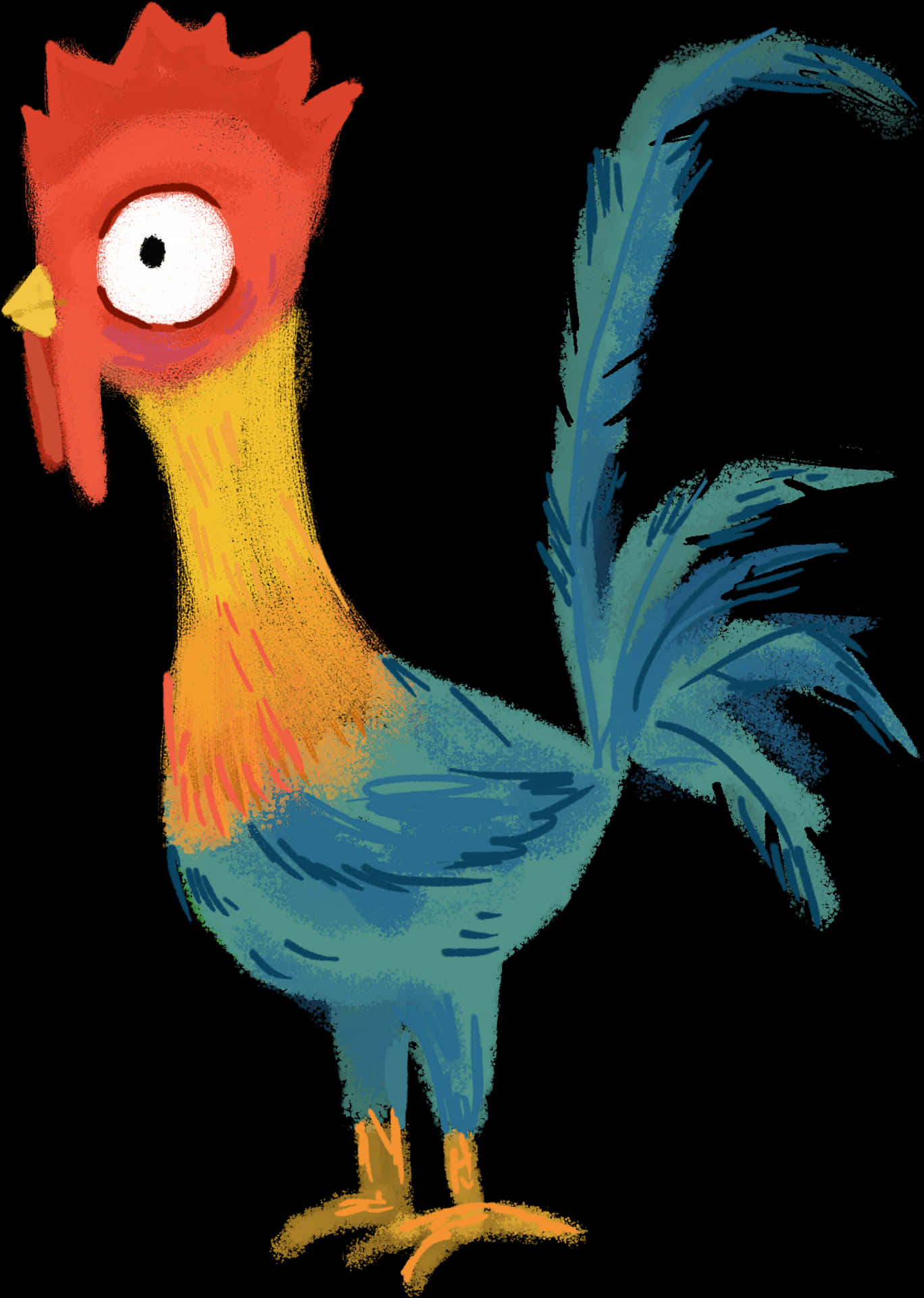 Moana Animated Rooster Heihei PNG Image