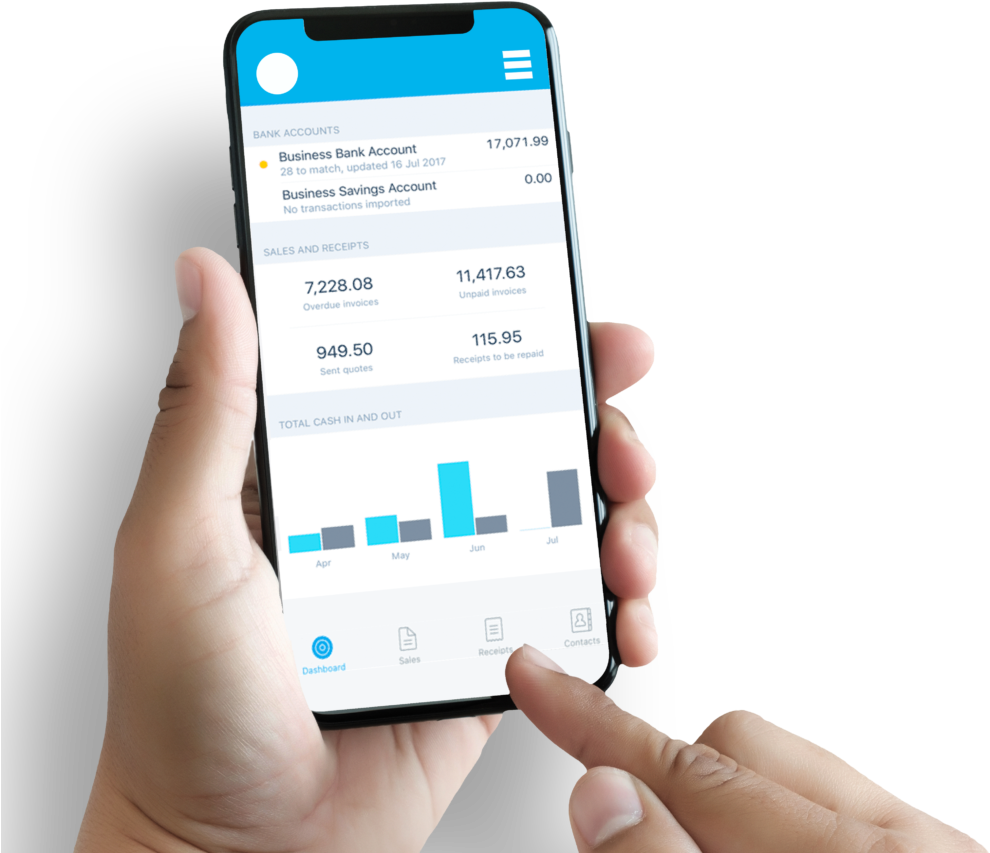 Mobile Accounting App Dashboard PNG Image