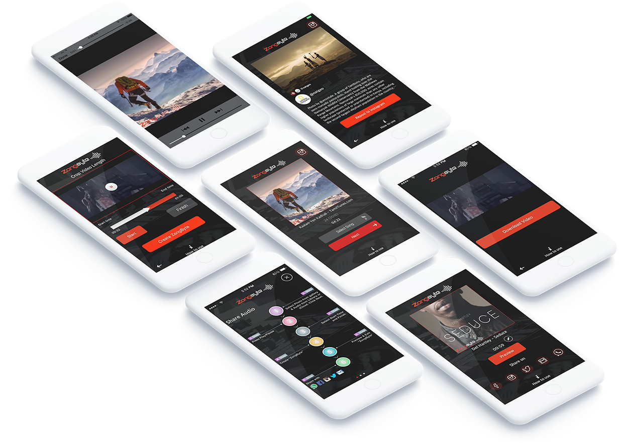 Mobile App Interface Design PNG Image