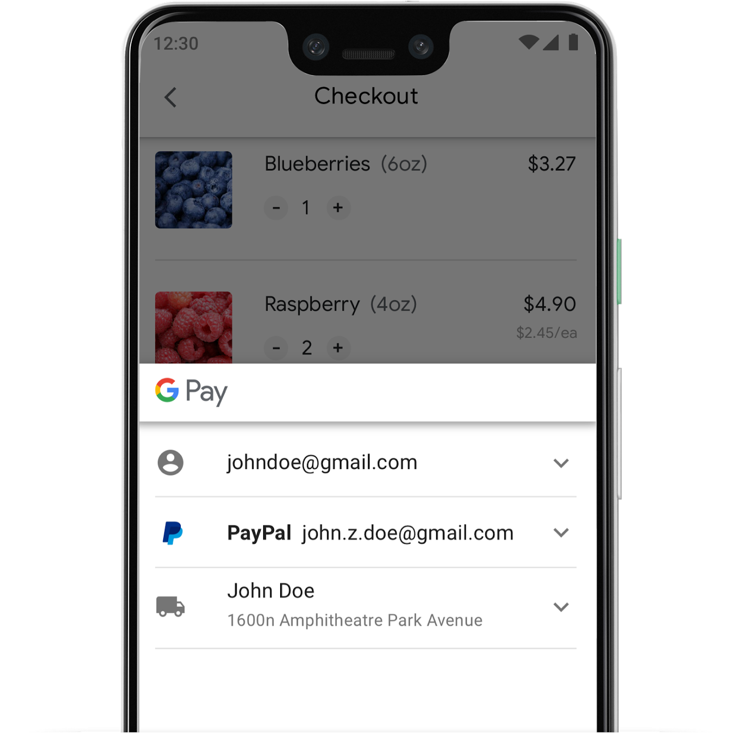 Mobile Checkout Screen Pay Pal Option PNG Image