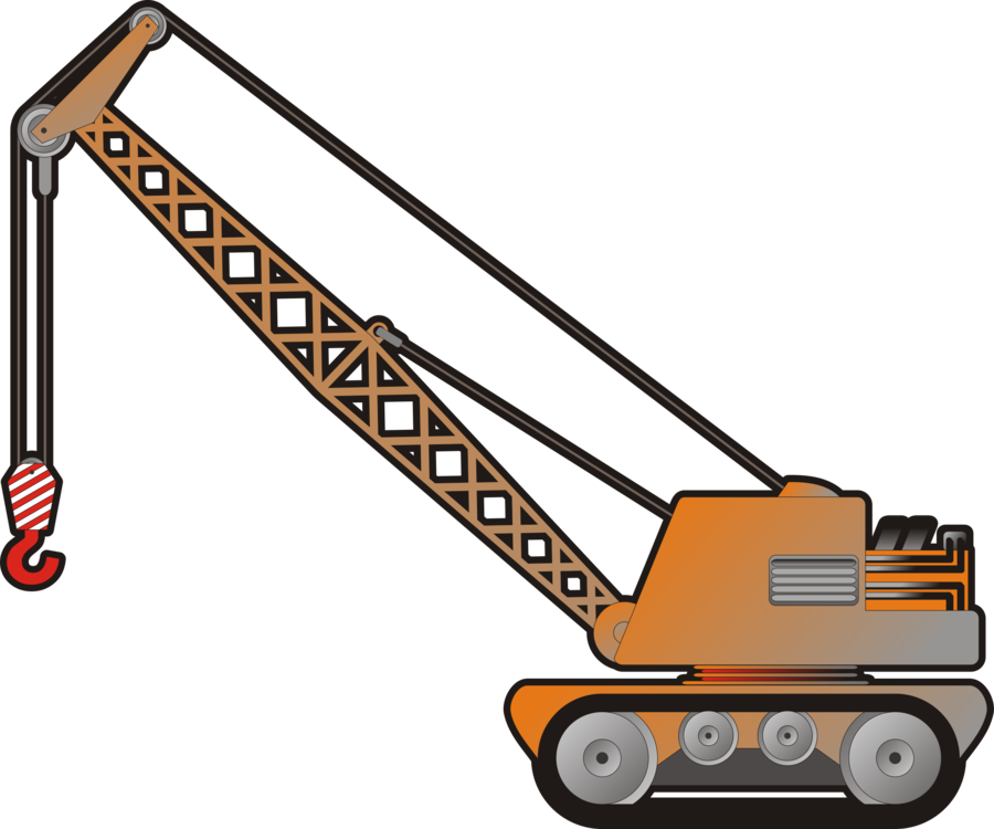 Mobile Crane Illustration.png PNG Image