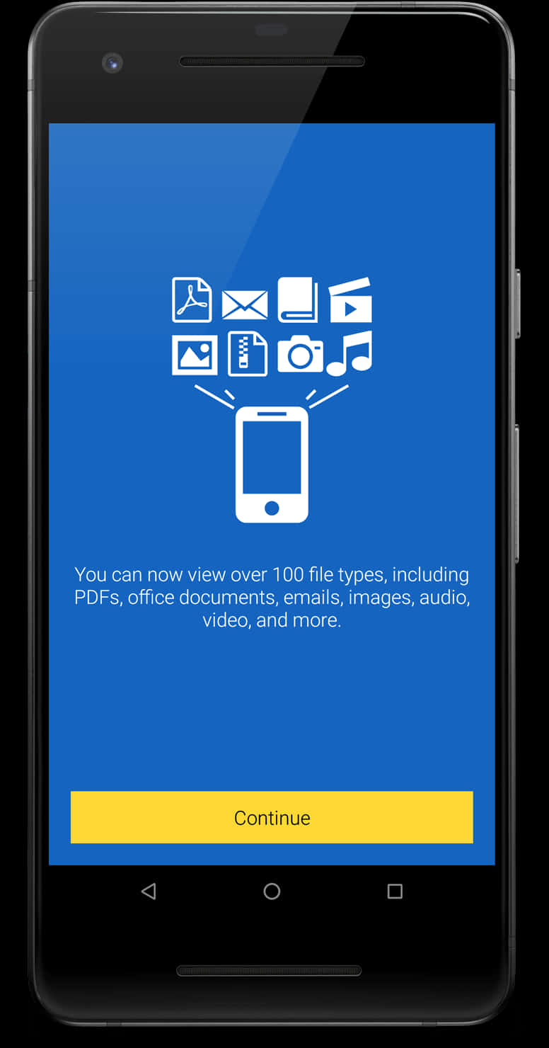 Mobile File Viewer App Screen PNG Image