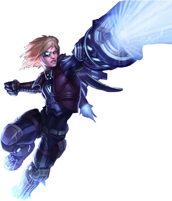 Mobile Legends Hero With Energy Cannon PNG Image