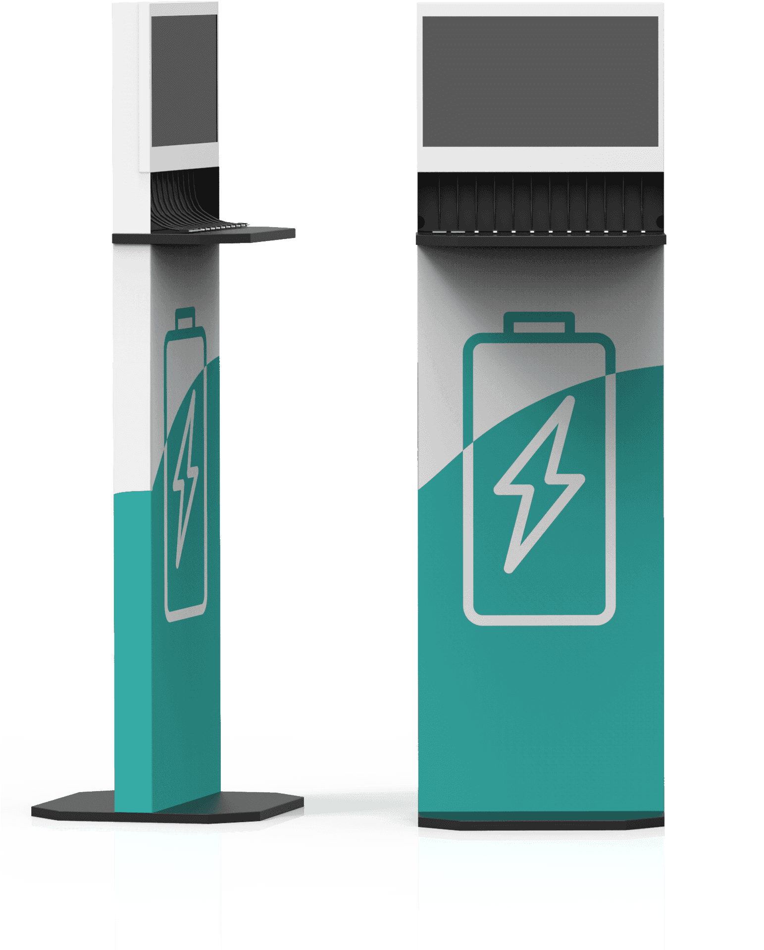 Mobile Phone Charging Station Design PNG Image