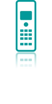 Mobile Phone Icon Black Background PNG Image