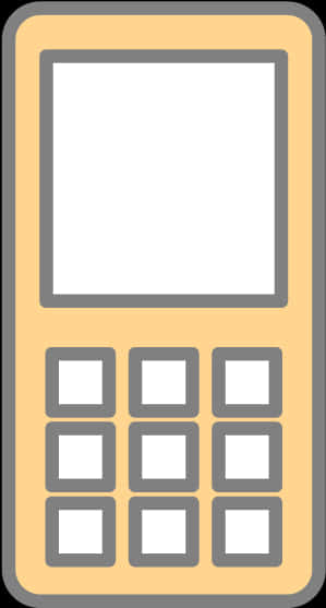 Mobile Phone Icon Graphic PNG Image