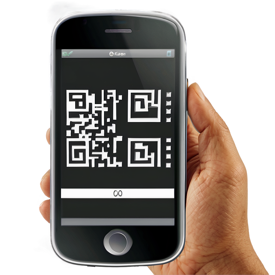 Mobile Phone With Qr Code Scanner Png 06112024 PNG Image