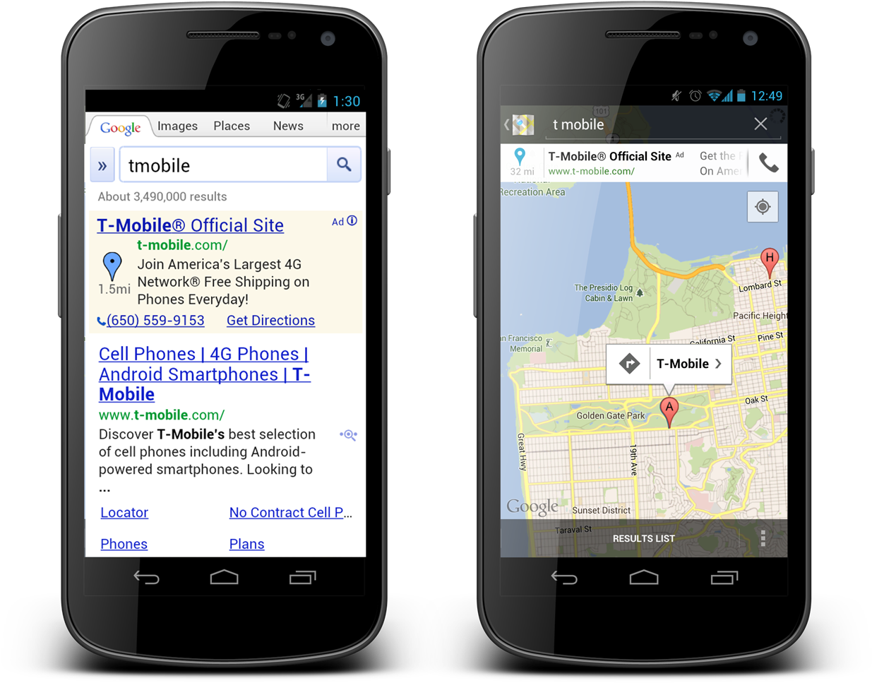 Mobile Searchand Maps Advertising PNG Image