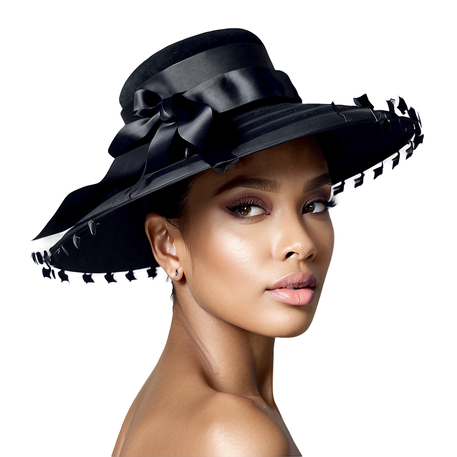 Model In Couture Hat Png 06112024 PNG Image