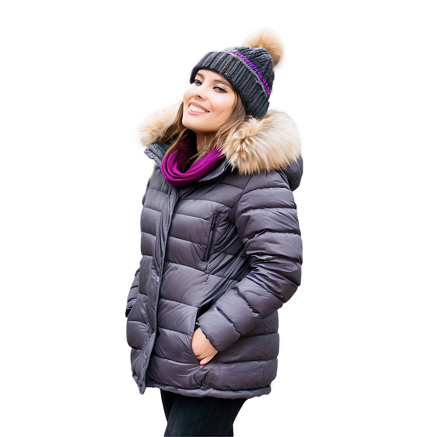 Model In Winter Fashion Png 06112024 PNG Image