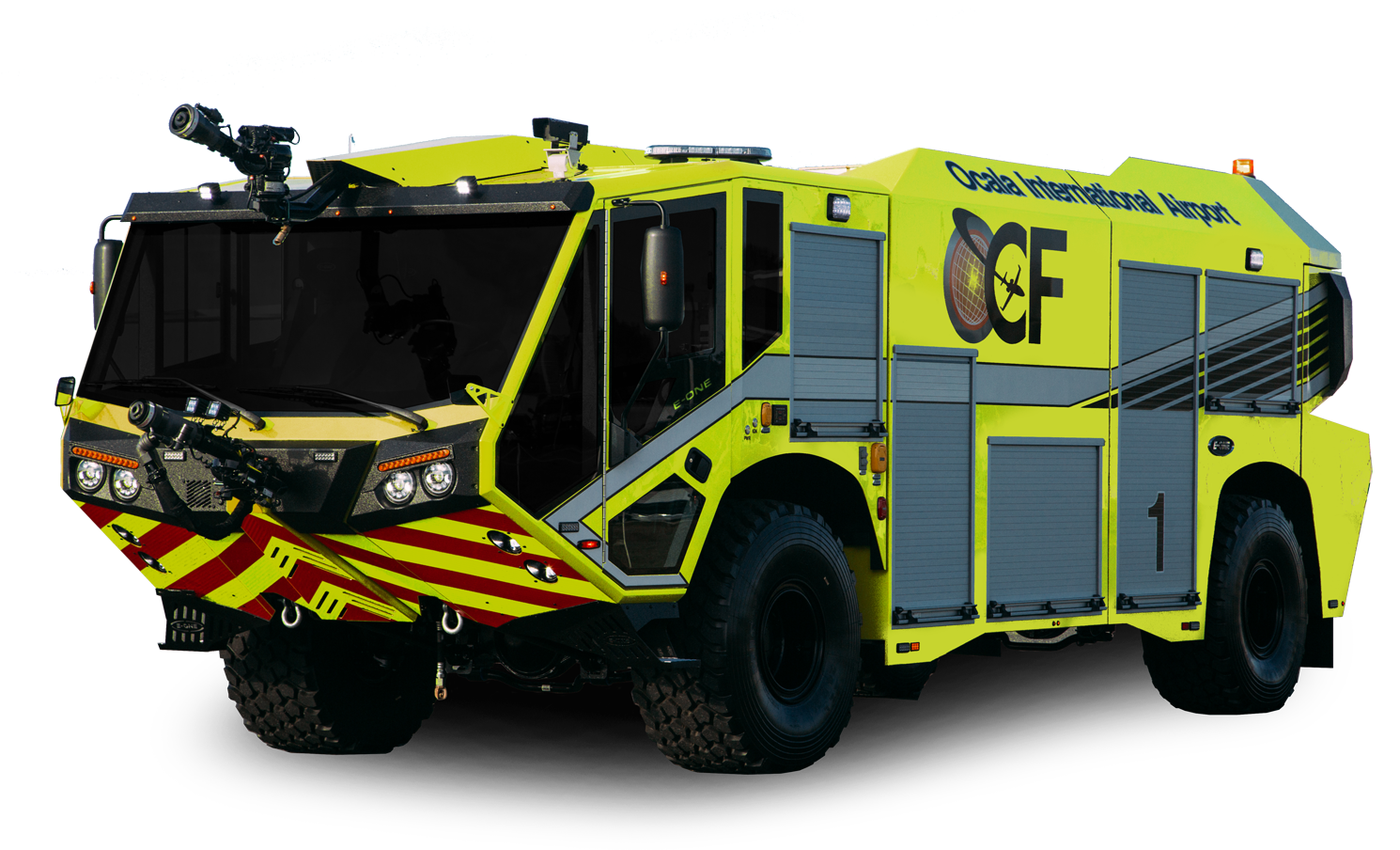 Modern Airport Fire Truck PNG Image