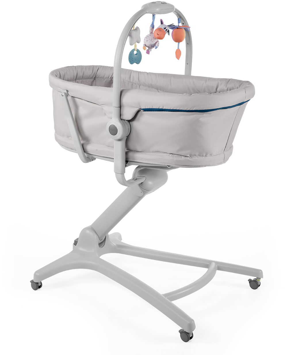 Modern Baby Bassinetwith Mobile PNG Image