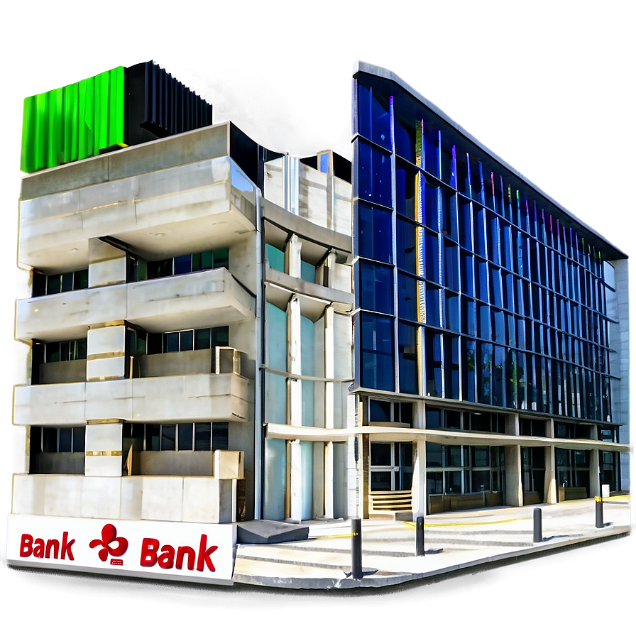 Modern Bank Building Png Hbx PNG Image