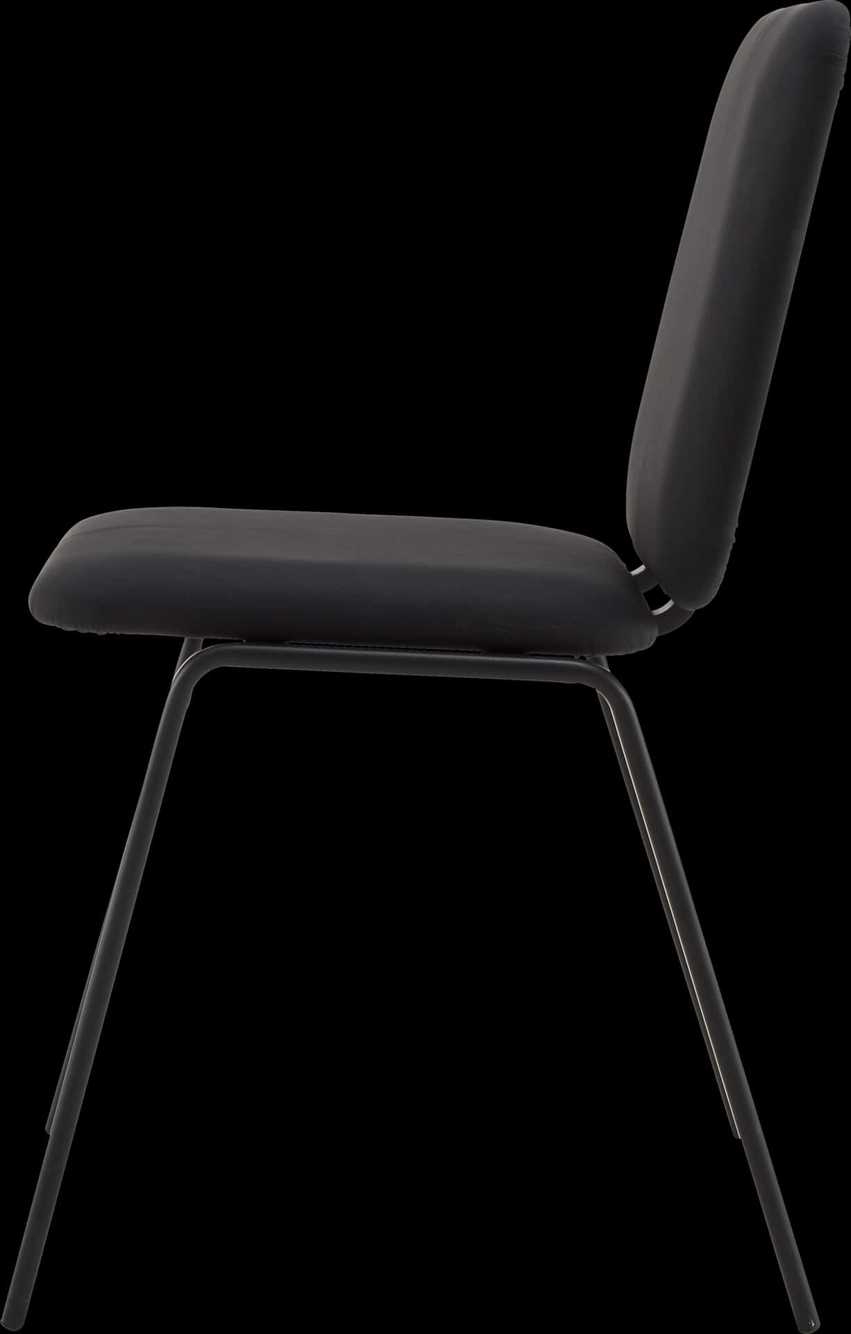 Modern Black Chair Design PNG Image