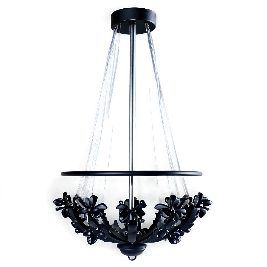 Modern Black Chandelier Png Rns PNG Image