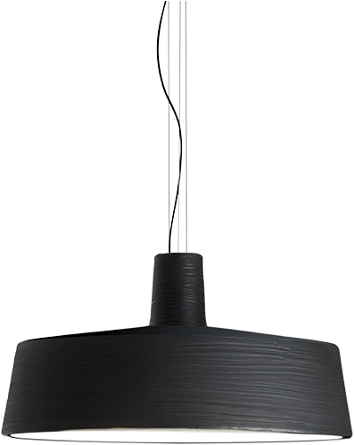 Modern Black Pendant Light PNG Image