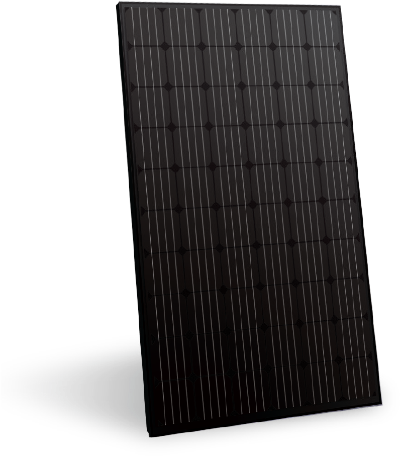 Modern Black Solar Panel PNG Image