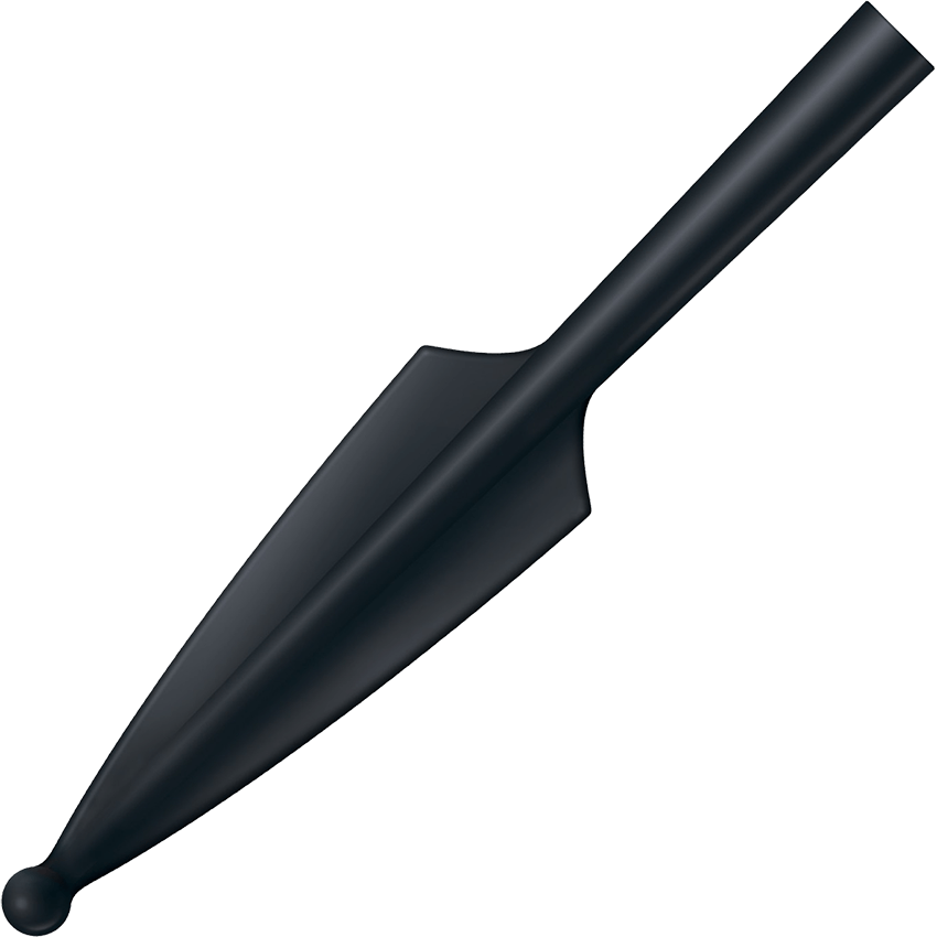 Modern Black Spear Design PNG Image