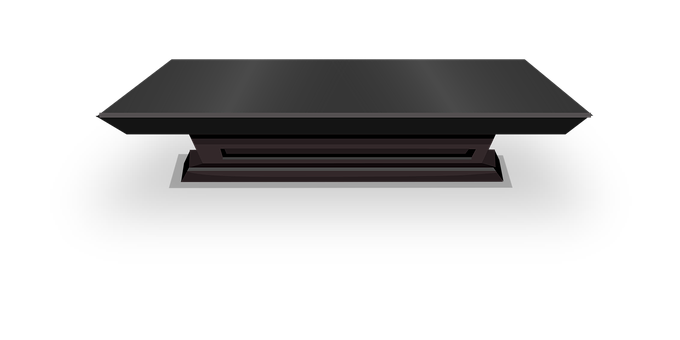 Modern Black Table Design PNG Image