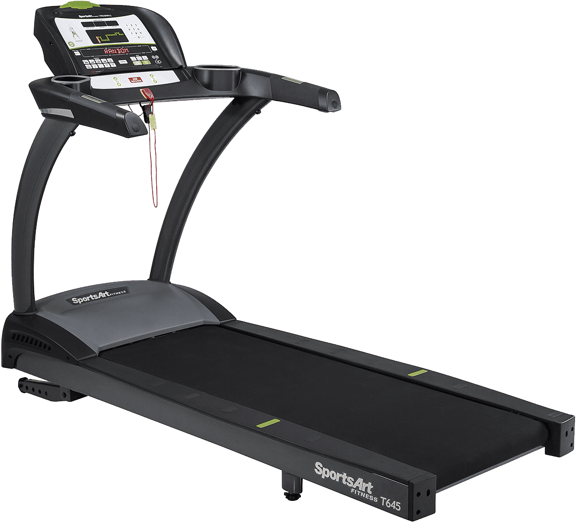 Modern Black Treadmill Sports Art T645 PNG Image