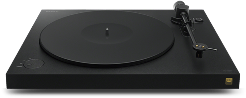 Modern Black Turntable PNG Image