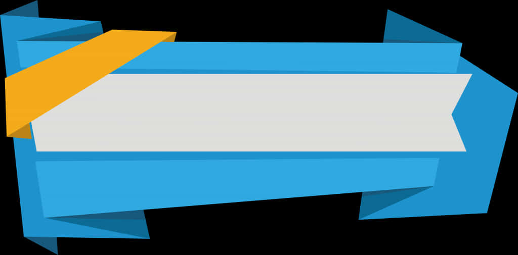 Modern Blue Banner Design PNG Image