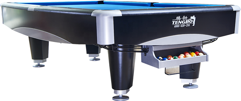 Modern Blue Pool Table Design PNG Image