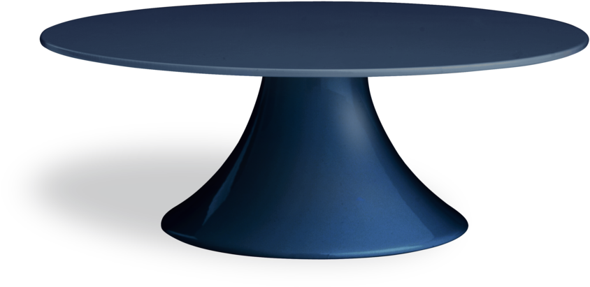 Modern Blue Round Table PNG Image