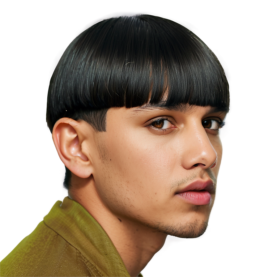 Modern Bowl Cut Look Png Bei47 PNG Image