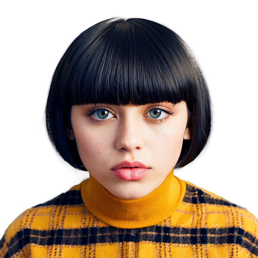 Modern Bowl Cut Look Png Crq92 PNG Image