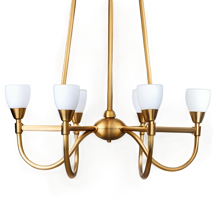 Modern Brass Chandelier Png Ssn21 PNG Image