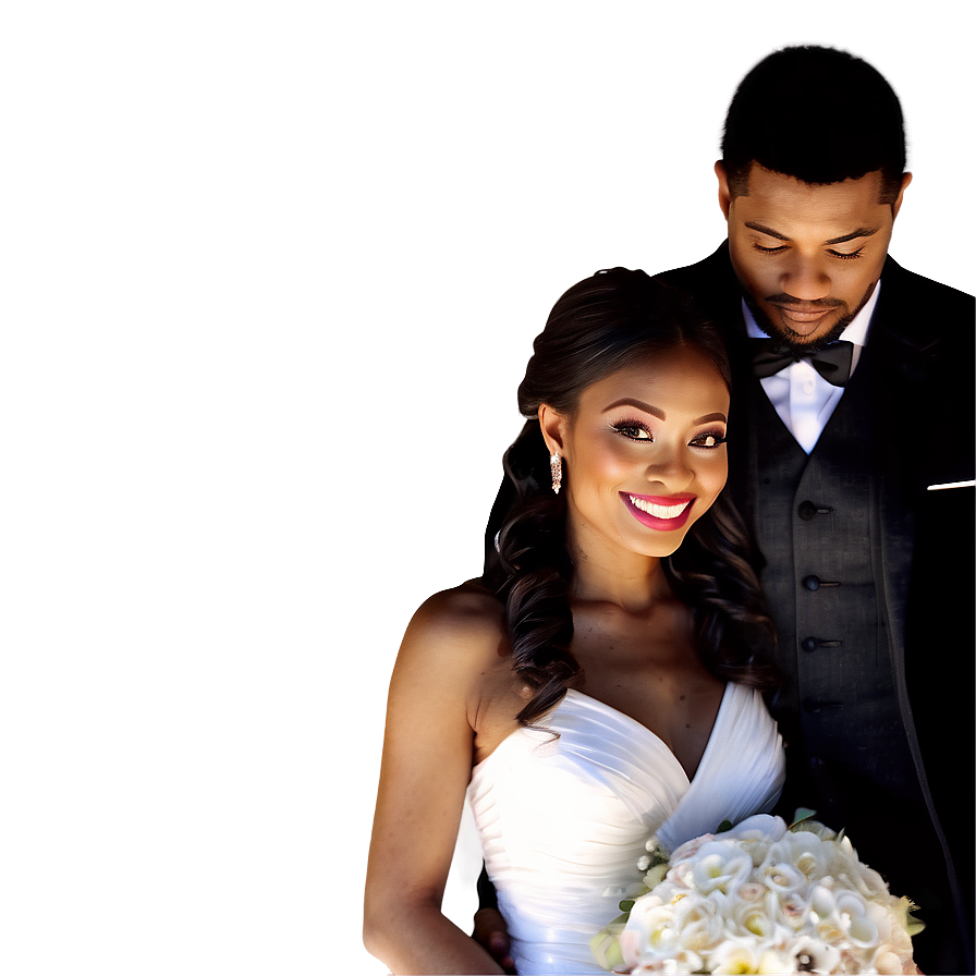 Modern Bride And Groom Png 06262024 PNG Image