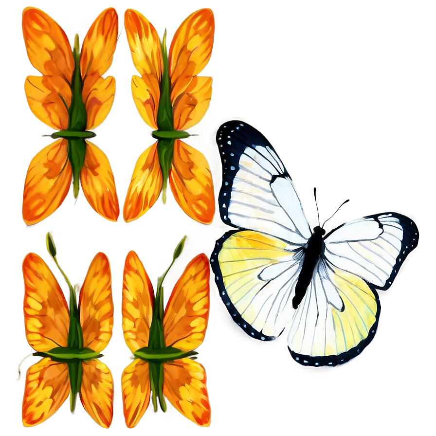 Modern Butterfly Outline Png Sts93 PNG Image