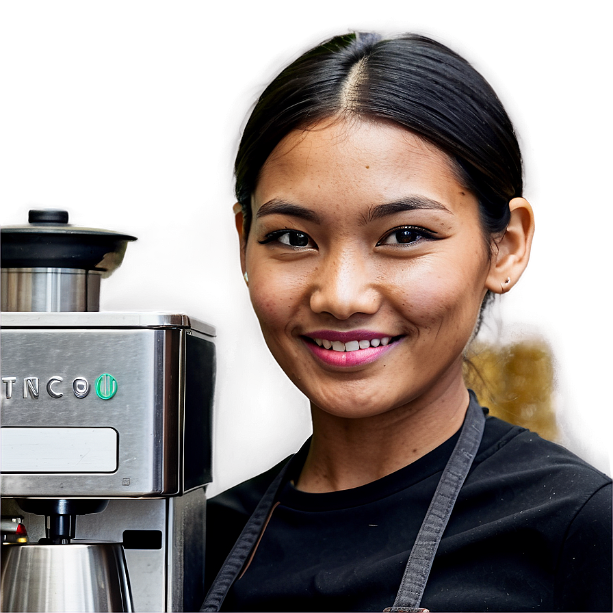 Modern Café Barista Png 06272024 PNG Image