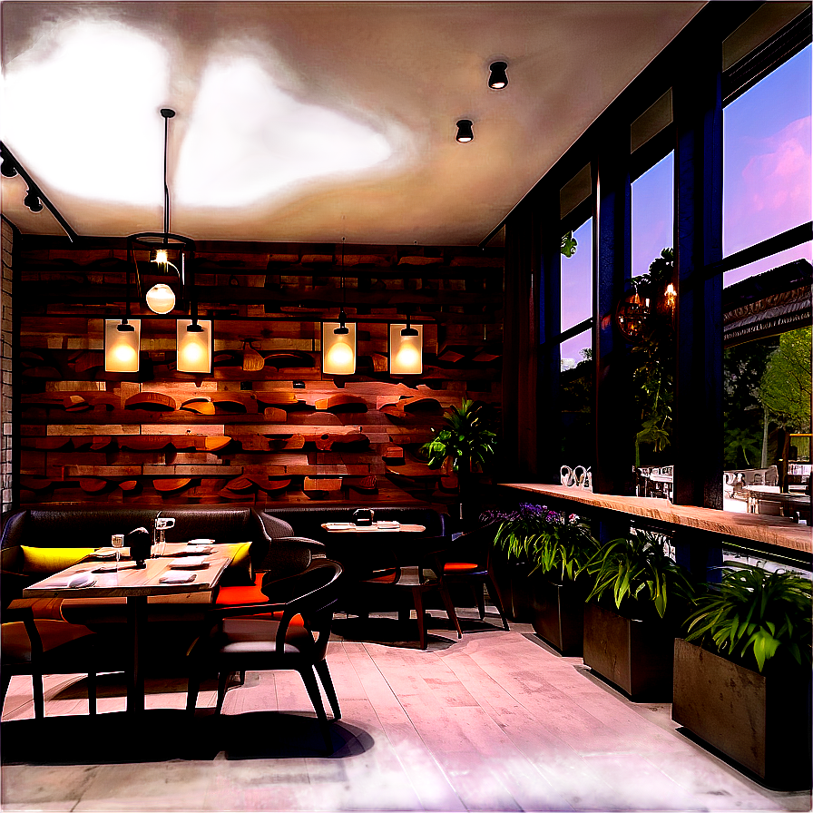 Modern Cafe Design Png 9 PNG Image