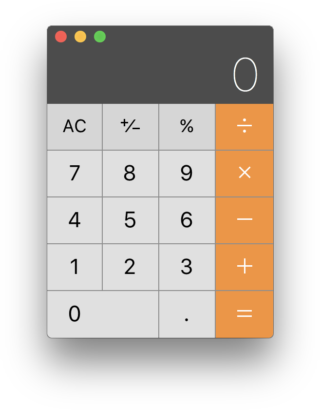 Modern Calculator App Interface PNG Image