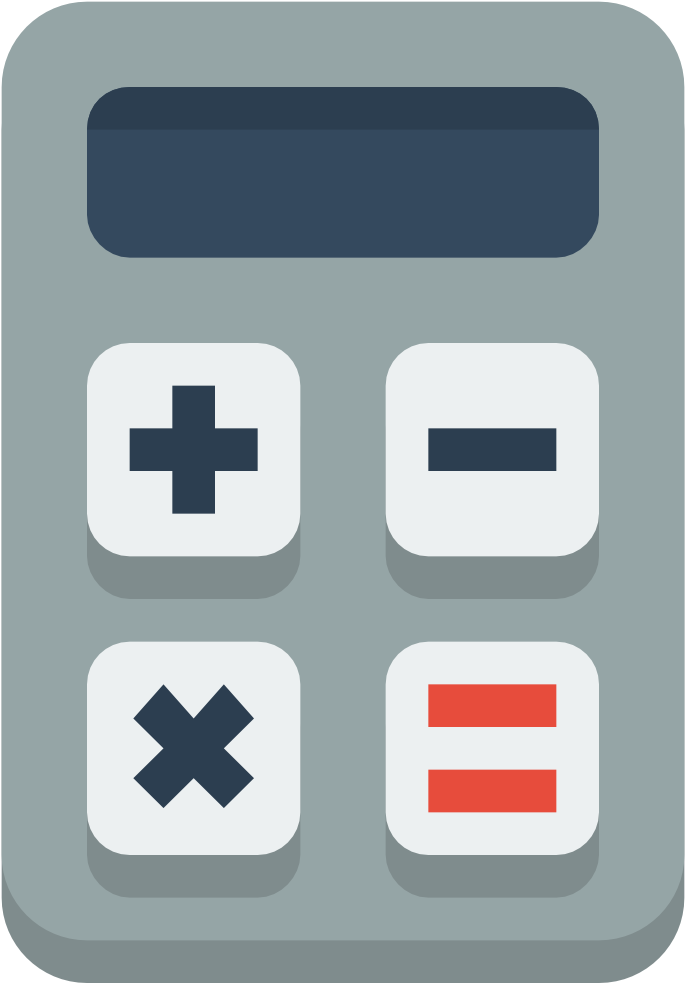 Modern Calculator Icon PNG Image