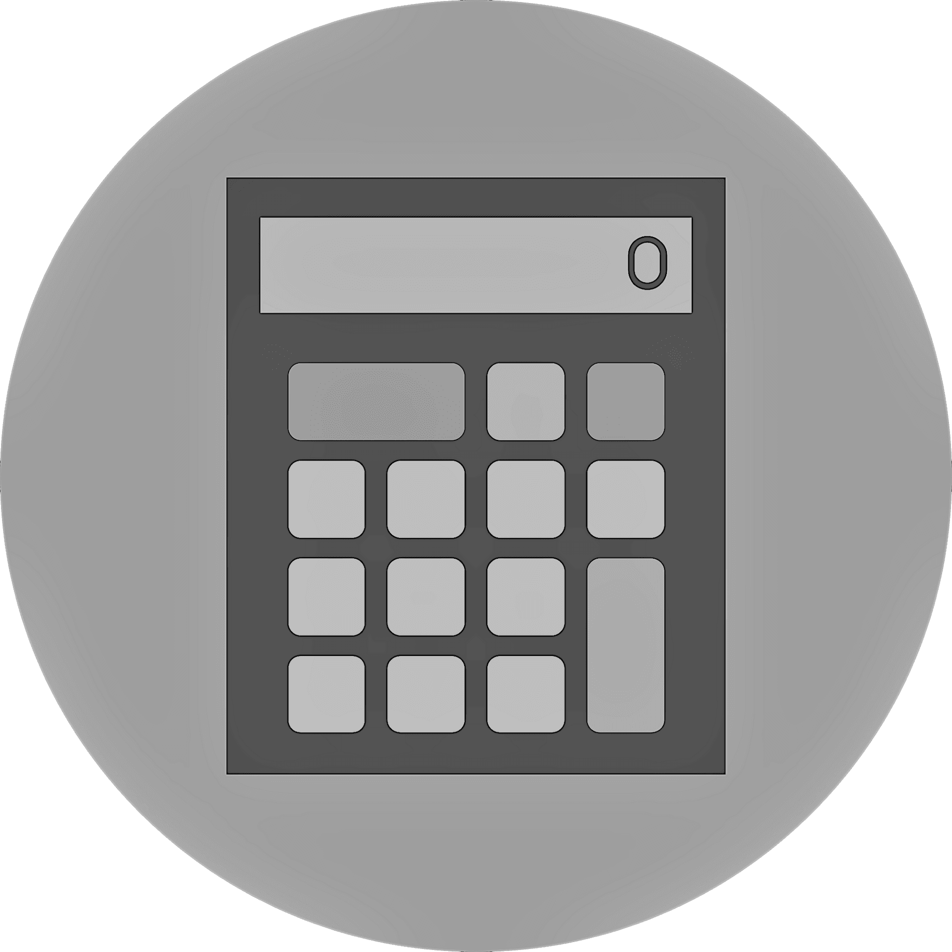 Modern Calculator Icon PNG Image