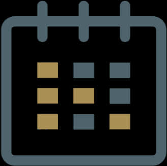 Modern Calendar Icon PNG Image