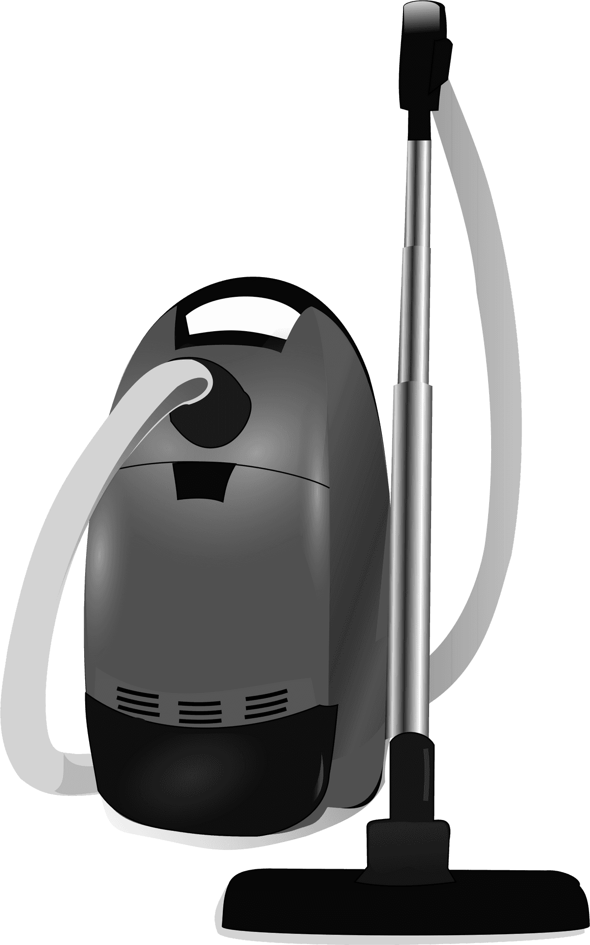 Modern Canister Vacuum Cleaner PNG Image