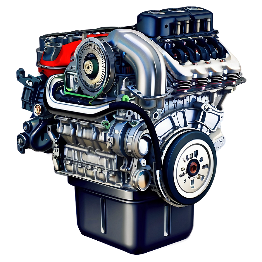 Modern Car Engine Cutaway Png 87 PNG Image