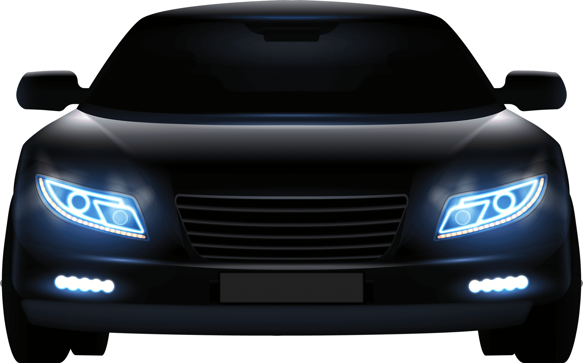 Modern Car Front Design PNG Image