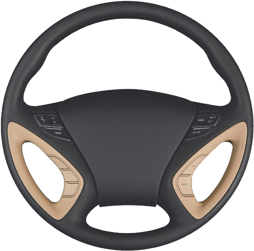 Modern Car Steering Wheel PNG Image