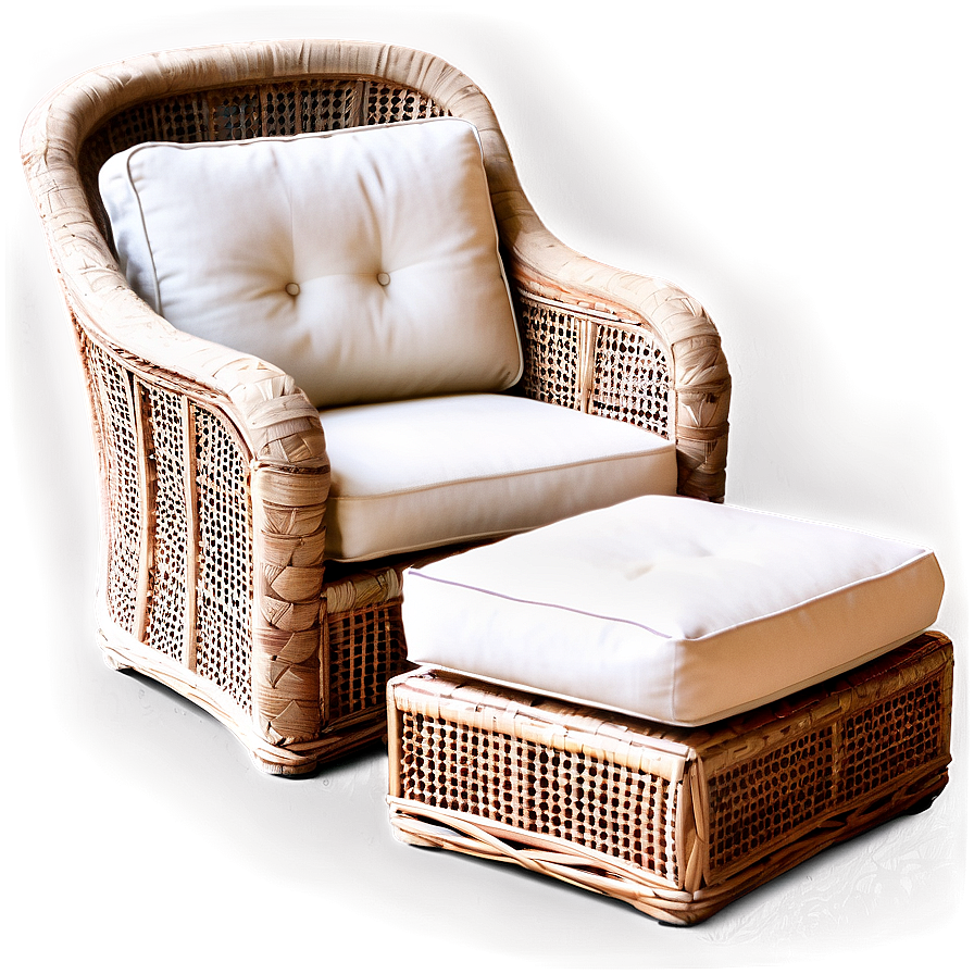 Modern Chair With Ottoman Png 06282024 PNG Image