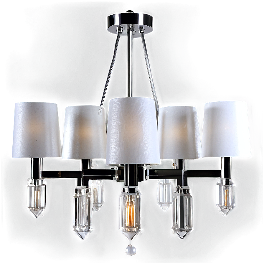 Modern Chandelier With Shades Png Lfo64 PNG Image