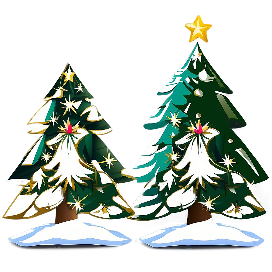 Modern Christmas Tree Graphic Png 17 PNG Image