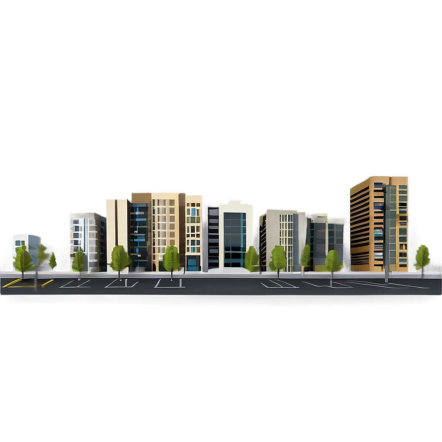 Modern City Street Architecture Png 17 PNG Image