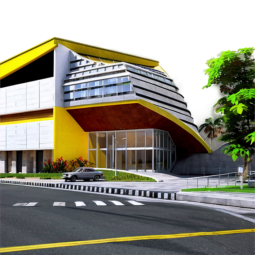 Modern City Street Architecture Png Pnu78 PNG Image